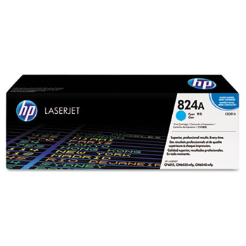 HP 824A Cyan Original LaserJet Toner Cartridge (CB381A)