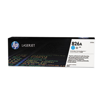 HP 826A Cyan Original LaserJet Toner Cartridge, CF311A
