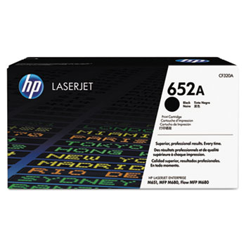 HP 652A Black Original LaserJet Toner Cartridge (CF320A)