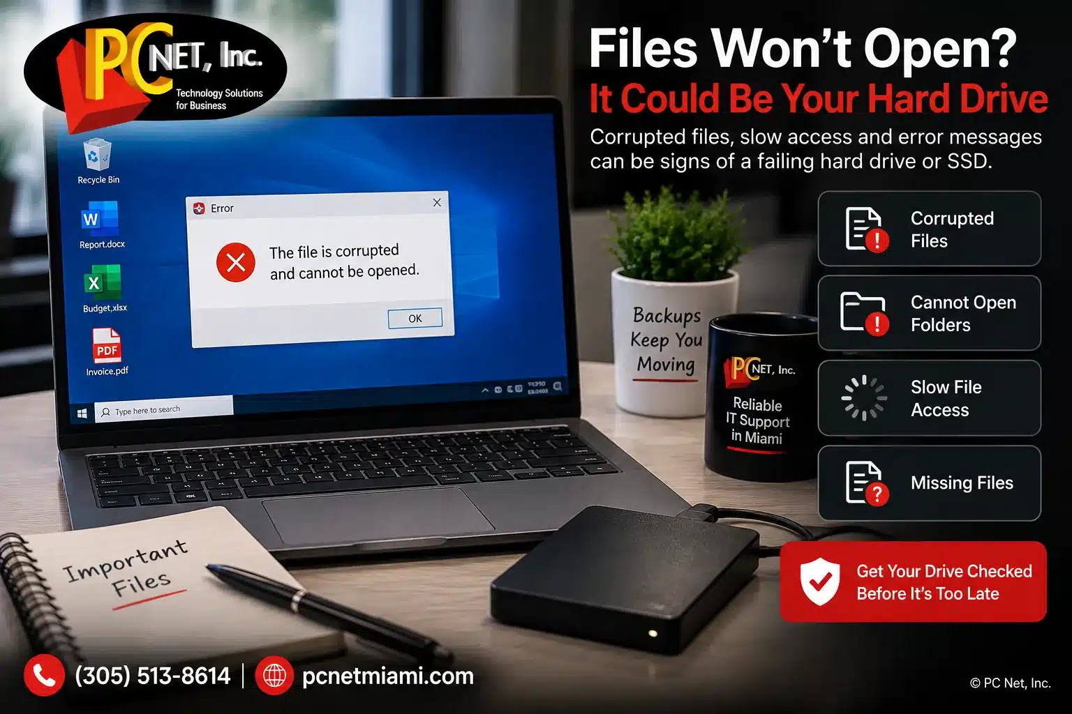 hard-drive-corrupted-files-warning-pc-net Corrupted files and slow file access warning signs of a failing hard drive