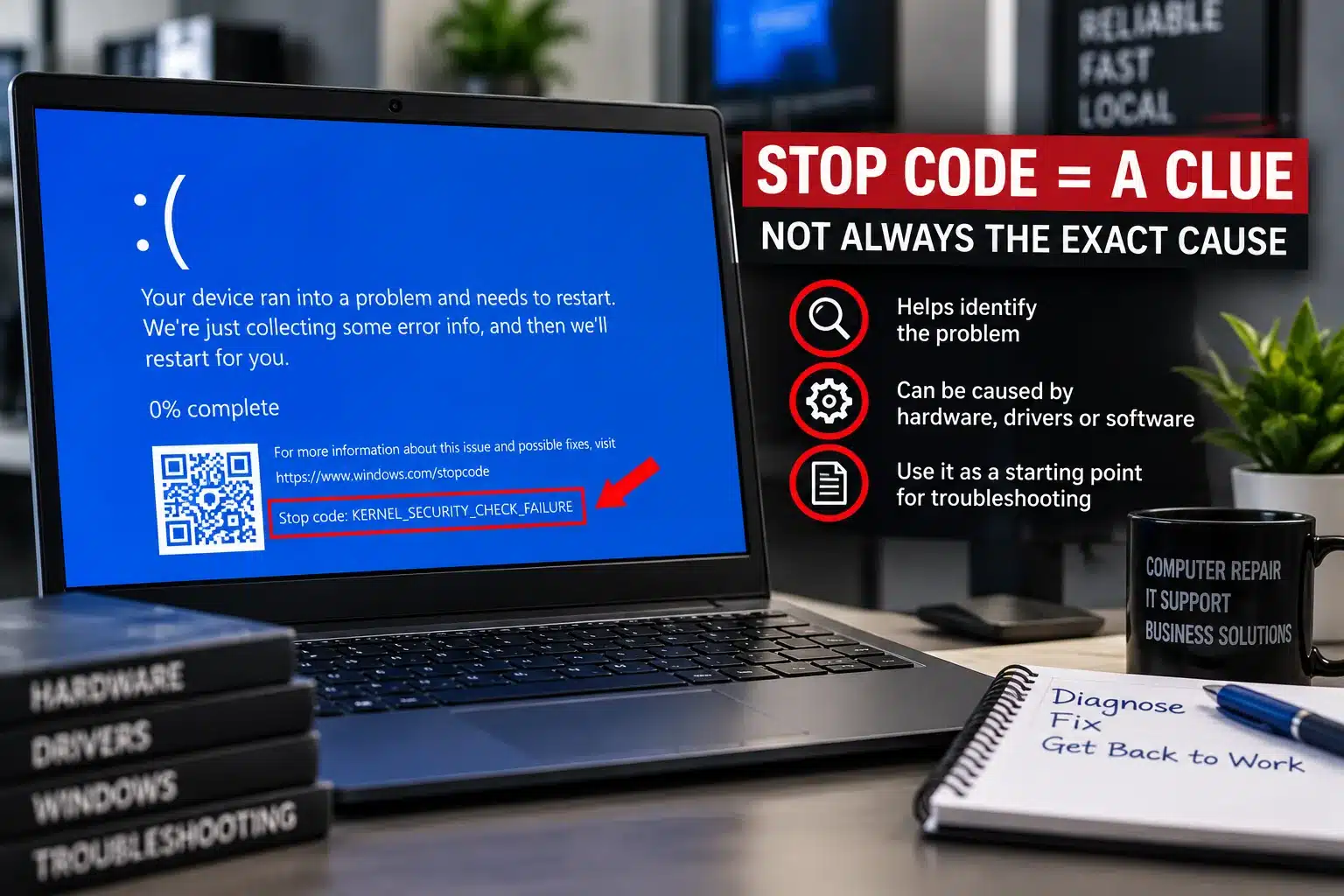 windows-blue-screen-stop-code-pc-net Windows blue screen stop code used as a diagnostic clue