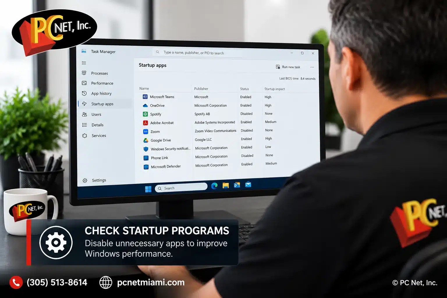 windows-startup-programs-performance-pc-net Checking Windows startup programs to improve computer performance