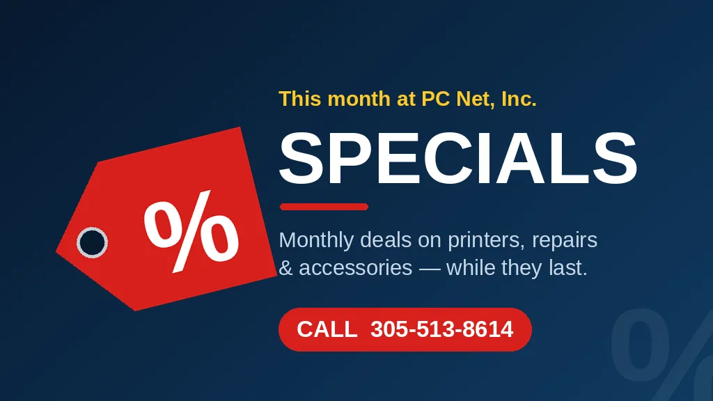 Specials This month Specials